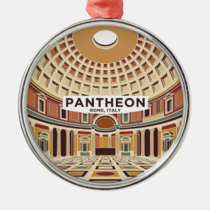 Het interieur van het Pantheon Italië Metalen Ornament