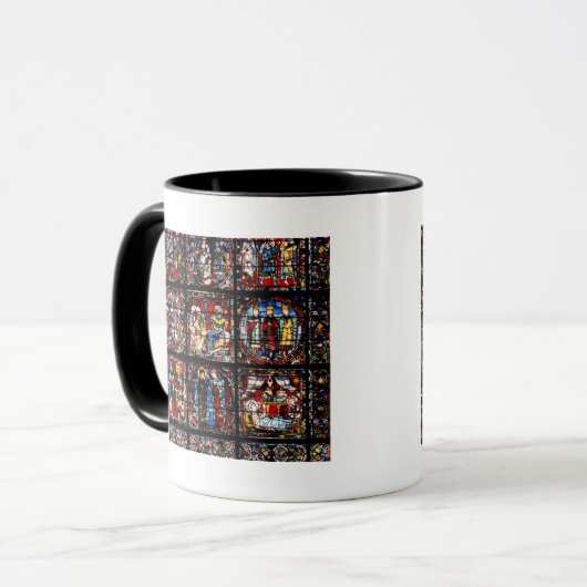 Het interieurvenster mok (Voorkant links)