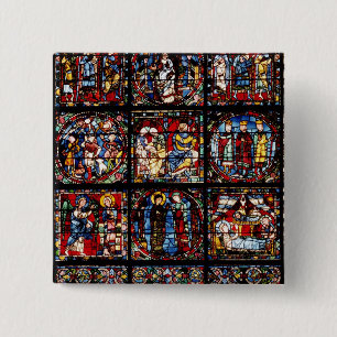 Het interieurvenster vierkante button 5,1 cm