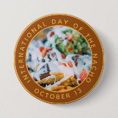 Het internationale Nacho-festival Ronde Button 7,6 Cm (Voorkant)