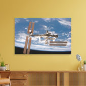 Het internationale ruimtestation 10 canvas afdruk (Insitu (Woonkamer))
