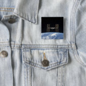 Het internationale ruimtestation 10 vierkante button 5,1 cm (In situ)