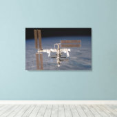 Het internationale ruimtestation 7 canvas afdruk (Insitu (Houten vloer))