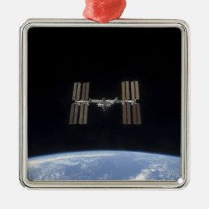 Het internationale ruimtestation 7 metalen ornament