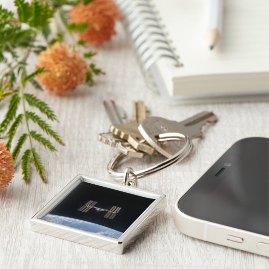 Het internationale ruimtestation 7 sleutelhanger (Zijkant)