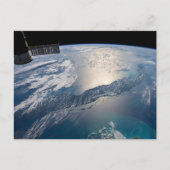 Het internationale ruimtestation boven de Atlantis Briefkaart (Voorkant)