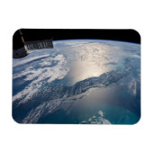 Het internationale ruimtestation boven de Atlantis Magneet (Horizontaal)