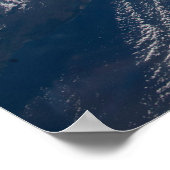 Het internationale ruimtestation boven de Atlantis Poster (Hoek)