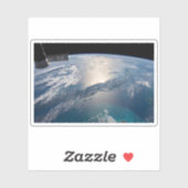 Het internationale ruimtestation boven de Atlantis Sticker (Vel)