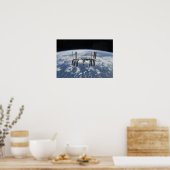 Het internationale ruimtestation in een baan om de poster (Keuken)