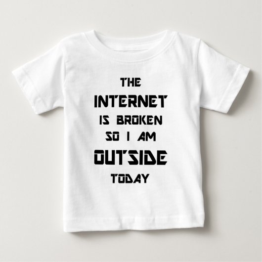 Het internet is kapot, dus ik ben buiten vandaag (Voorkant)