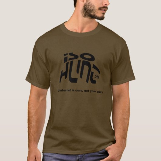 Het internet is ons, haal je eigen weg! t-shirt (Voorkant)