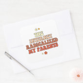 Het internet radicaliseerde mijn ouders vierkante sticker (Envelop)