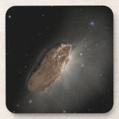 Het interstellaire object Oumuamua. Bier Onderzetter (Voorkant)