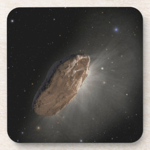 Het interstellaire object Oumuamua. Bier Onderzetter