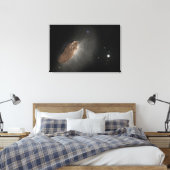 Het interstellaire object Oumuamua. Canvas Afdruk (Insitu (Slaapkamer))