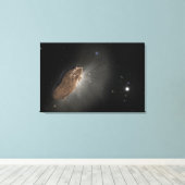 Het interstellaire object Oumuamua. Canvas Afdruk (Insitu (Houten vloer))