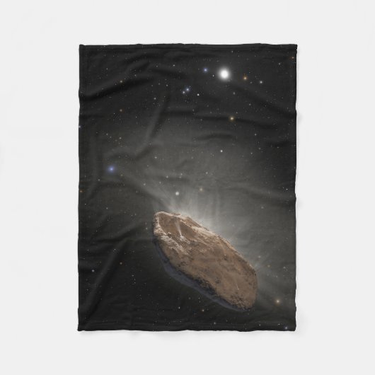 Het interstellaire object Oumuamua. Fleece Deken (Voorkant)