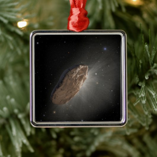 Het interstellaire object Oumuamua. Metalen Ornament (Boom)