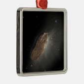 Het interstellaire object Oumuamua. Metalen Ornament (Rechts)