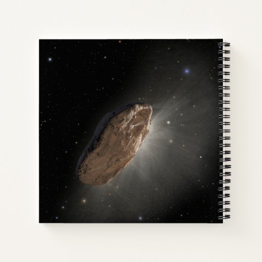 Het interstellaire object Oumuamua. Notitieboek (Achterkant)