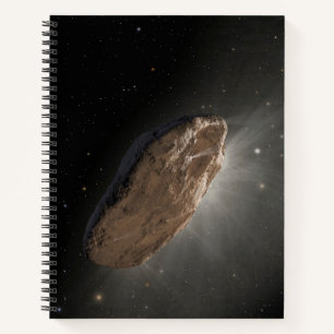 Het interstellaire object Oumuamua. Notitieboek
