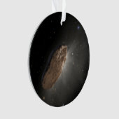 Het interstellaire object Oumuamua. Ornament (voorkant)