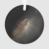 Het interstellaire object Oumuamua. Ornament (achterkant)