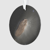 Het interstellaire object Oumuamua. Ornament (voorkant)
