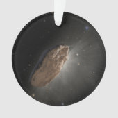 Het interstellaire object Oumuamua. Ornament (voorkant)
