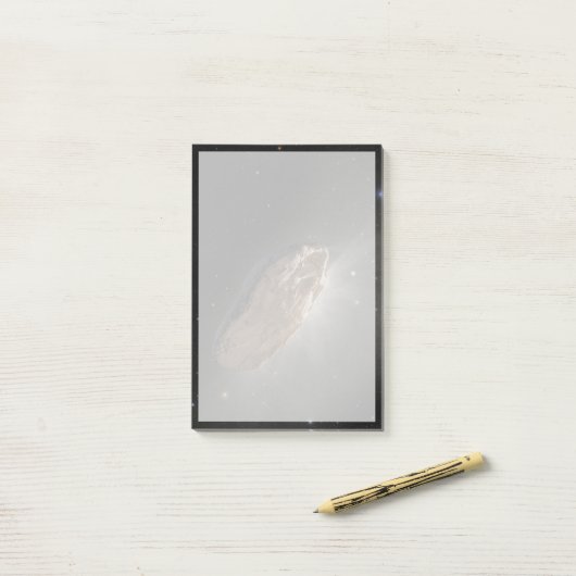 Het interstellaire object Oumuamua. Post-it® Notes (Op bureau)