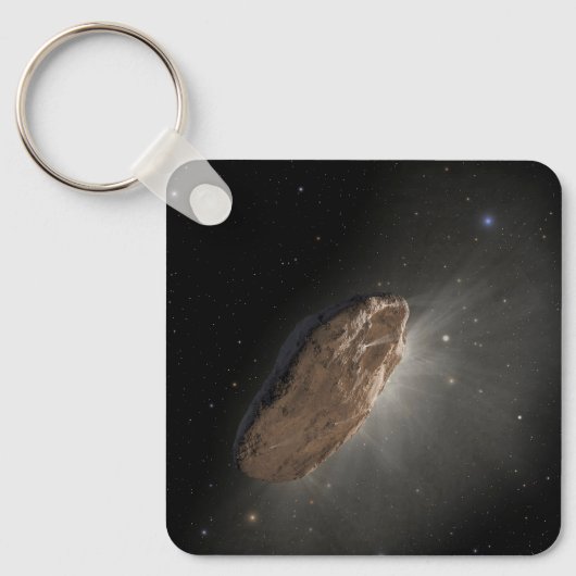 Het interstellaire object Oumuamua. Sleutelhanger (Voorkant)