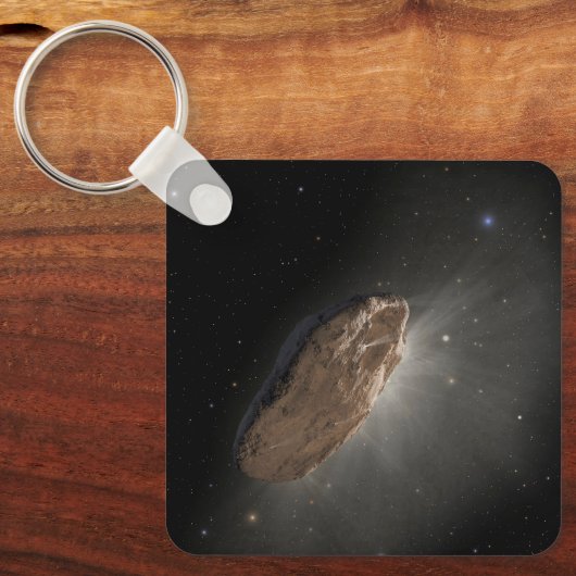 Het interstellaire object Oumuamua. Sleutelhanger (Voorkant)