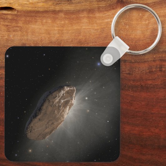 Het interstellaire object Oumuamua. Sleutelhanger (Achterkant)