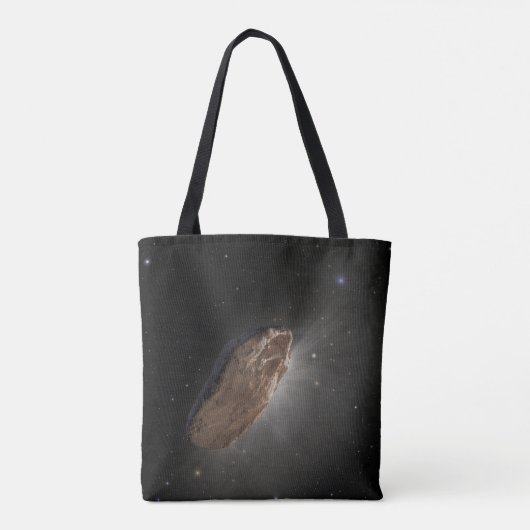 Het interstellaire object Oumuamua. Tote Bag (Achterkant)