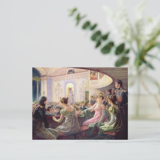 Het interval bij het Theater Briefkaart (Staand voorkant)