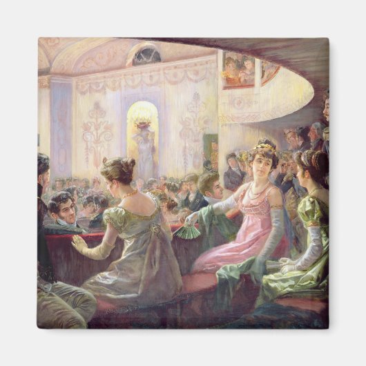 Het interval in het theater magneet (Voorkant)