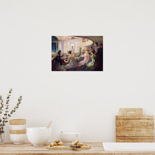 Het interval in het theater poster (Keuken)