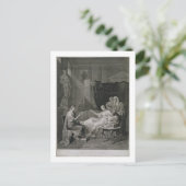 Het interview met Augustus en Cleopatra, gegraveer Briefkaart (Staand voorkant)