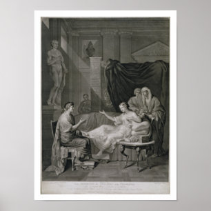Het interview met Augustus en Cleopatra, gegraveer Poster