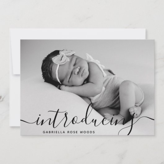 Het introduceren van de Aangepaste Foto van het Ma Aankondiging (Voorkant)