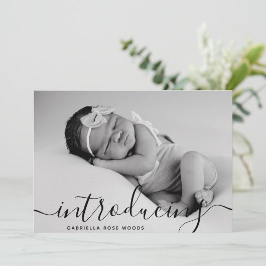 Het introduceren van de Aangepaste Foto van het Ma Aankondiging (Staand voorkant)