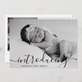 Het introduceren van de Aangepaste Foto van het Ma Aankondiging (Voorkant / Achterkant)