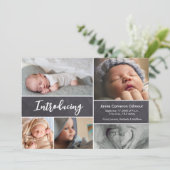 Het introduceren van de de foto's van het manuscri aankondiging (Staand voorkant)