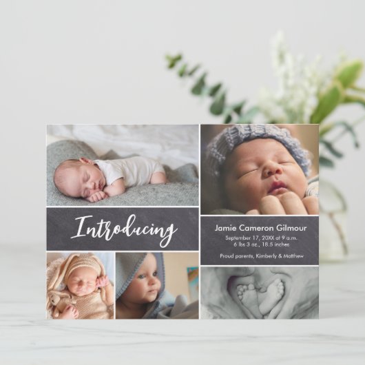 Het introduceren van de de foto's van het manuscri aankondiging (Staand voorkant)