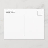 Het introduceren van Handgeschreven Manuscript bek Aankondigingskaart (Achterkant)