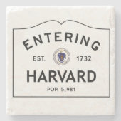 Het invoeren van Harvard Marble Onderzetter Stone  (Voorkant)