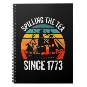 Het invullen van de thee sinds 1773 notitieboek