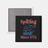 het invullen van de thee sinds 1773 patriottisch o magneet (Voorkant / Achterkant)