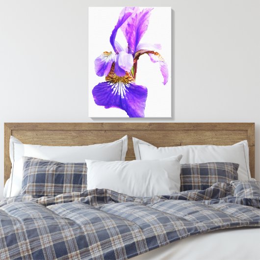 HET IRIS-POSTER CANVAS AFDRUK (Insitu (Slaapkamer))